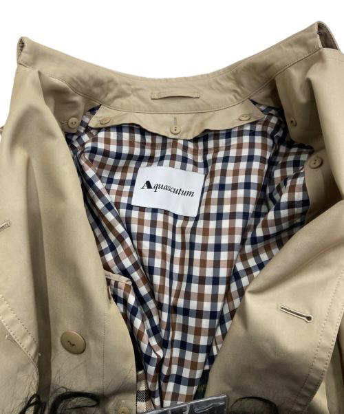 Aquascutum（アクアスキュータム）Aquascutum (アクアスキュータム) ライナー付トレンチコート ベージュ サイズ:8の古着・服飾アイテム