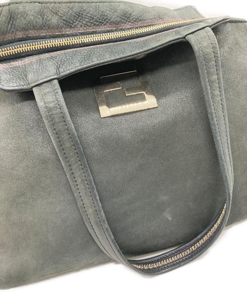 FENDI（フェンディ）FENDI (フェンディ) ランポレザートートバッグ グレーの古着・服飾アイテム