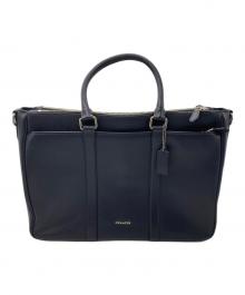 COACH（コーチ）の古着「メトロポリタンレザートートバッグ」｜ネイビー