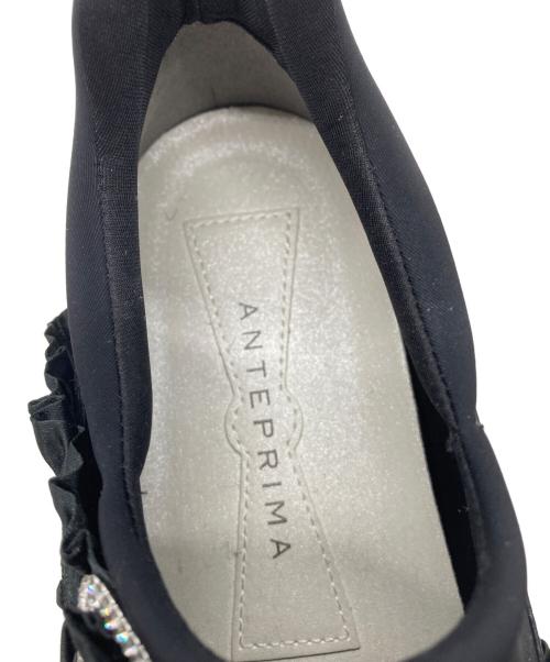 ANTEPRIMA（アンテプリマ）ANTEPRIMA (アンテプリマ) フリルスリッポンスニーカー ブラック サイズ:Lの古着・服飾アイテム