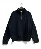 NIKEナイキ）の古着「AS M NK SOLO SWSH HW BB QZ TOP」｜ブラック