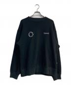 OPTSTUFFオプトスタフ）の古着「CREWNECK SWEAT SHIRT」｜ブラック