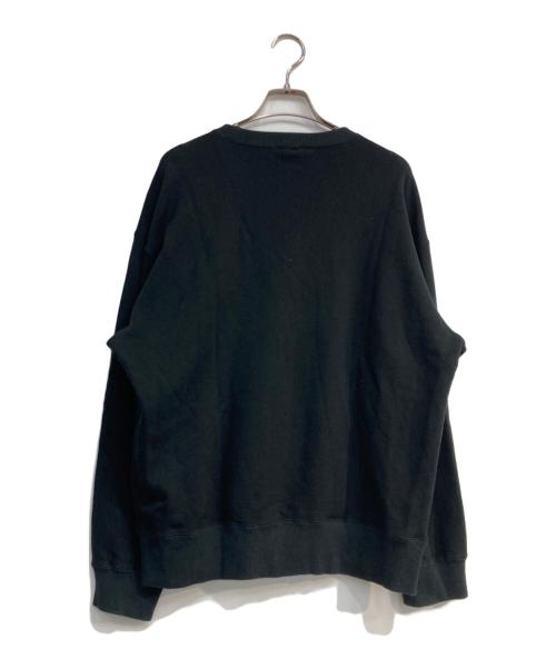 OPTSTUFF（オプトスタフ）OPTSTUFF (オプトスタフ) CREWNECK SWEAT SHIRT ブラック サイズ:Lの古着・服飾アイテム