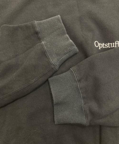 OPTSTUFF（オプトスタフ）OPTSTUFF (オプトスタフ) CREWNECK SWEAT SHIRT ブラック サイズ:Lの古着・服飾アイテム