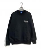 Huber Storeヒューバーストア）の古着「Small Printer Logo Crewneck Sweatshirt」｜ブラック
