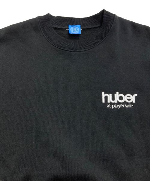 Huber Store（ヒューバーストア）Huber Store (ヒューバーストア) Small Printer Logo Crewneck Sweatshirt ブラック サイズ:Ｍの古着・服飾アイテム