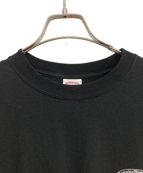 BROOKS BROTHERS（ブルックスブラザーズ）BROOKS BROTHERS (ブルックスブラザーズ) ラベルプリントTシャツ ブラック サイズ:Lの古着・服飾アイテム