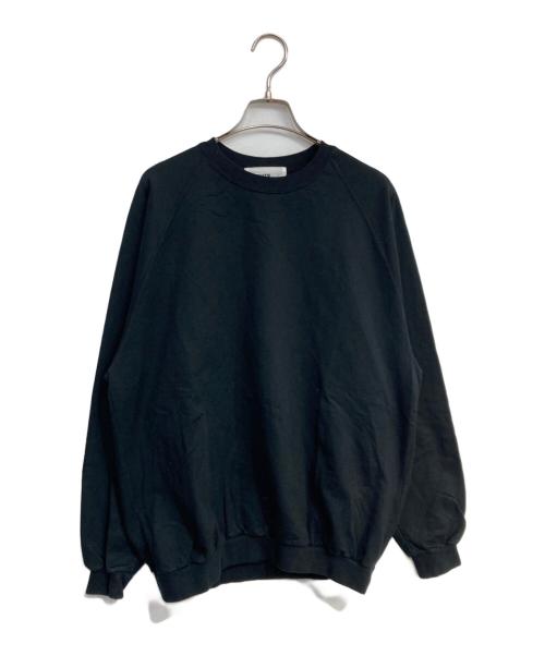 everyone（エブリワン）everyone (エブリワン) light weight cotton crew neck ブラック サイズ:Lの古着・服飾アイテム