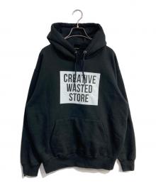 creative drug store×WASTED YOUTH（クリエイティブドラッグストア×ウェイステッドユース）の古着「CREATIVE WASTED STORE Hoodie」｜ブラック