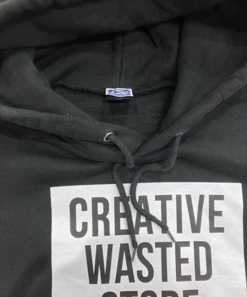 creative drug store（クリエイティブドラッグストア）creative drug store (クリエイティブドラッグストア) WASTED YOUTH (ウェイステッドユース) CREATIVE WASTED STORE Hoodie ブラック サイズ:XLの古着・服飾アイテム