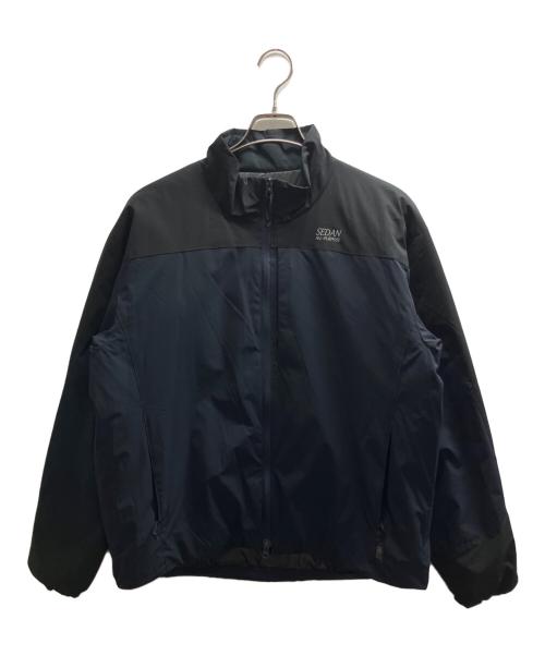SEDAN ALL-PURPOSE（セダンオールパーパス）SEDAN ALL-PURPOSE (セダンオールパーパス) PRIMALOFT Insulation Jacket ネイビー×ブラック サイズ:Mの古着・服飾アイテム