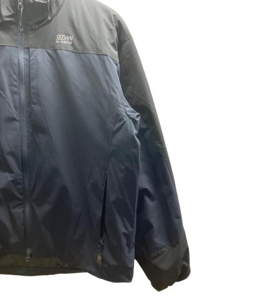SEDAN ALL-PURPOSE（セダンオールパーパス）SEDAN ALL-PURPOSE (セダンオールパーパス) PRIMALOFT Insulation Jacket ネイビー×ブラック サイズ:Mの古着・服飾アイテム