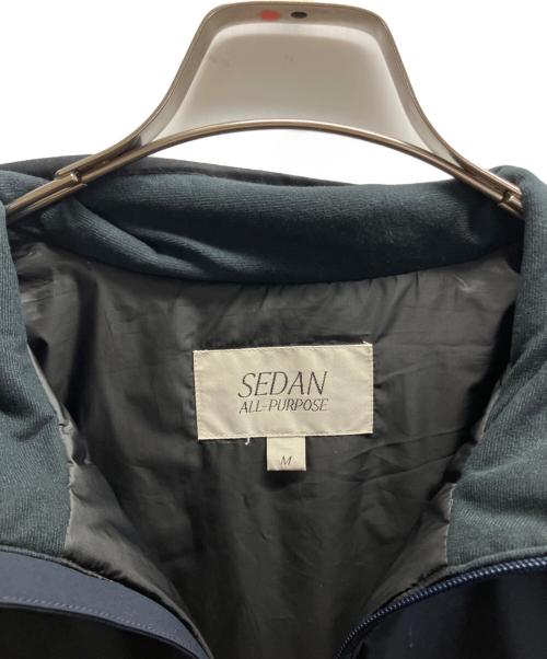 SEDAN ALL-PURPOSE（セダンオールパーパス）SEDAN ALL-PURPOSE (セダンオールパーパス) PRIMALOFT Insulation Jacket ネイビー×ブラック サイズ:Mの古着・服飾アイテム