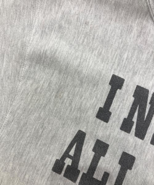 Champion（チャンピオン）Champion (チャンピオン) PEANUTS (ピーナッツ) REVERSE WEAVEプリントスウェット グレー サイズ:Mの古着・服飾アイテム