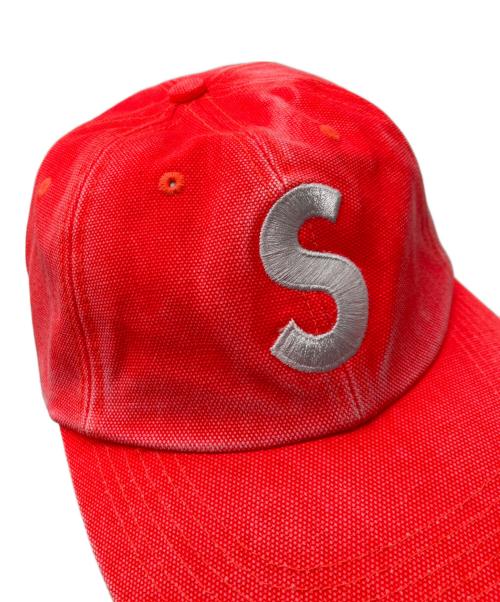 SUPREME（シュプリーム）Supreme (シュプリーム) Pigment Print S Logo 6-Panel レッドの古着・服飾アイテム