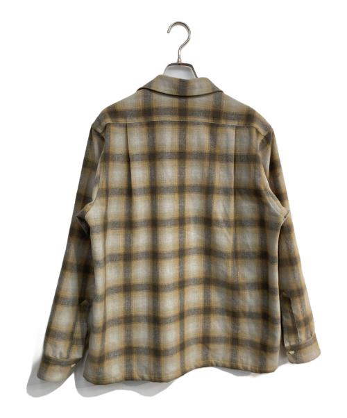 PENDLETON（ペンドルトン）PENDLETON (ペンドルトン) Subculture (サブカルチャー) BerBerJin (ベンベルジン) オンブレチェックオープンカラーシャツ ベージュ サイズ:3の古着・服飾アイテム