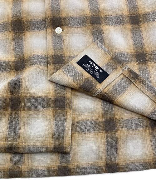PENDLETON（ペンドルトン）PENDLETON (ペンドルトン) Subculture (サブカルチャー) BerBerJin (ベンベルジン) オンブレチェックオープンカラーシャツ ベージュ サイズ:3の古着・服飾アイテム
