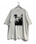 MINEDENIM（マインデニム）の古着「Monochrome Two tone Face Crewneck T-SH -」｜ホワイト