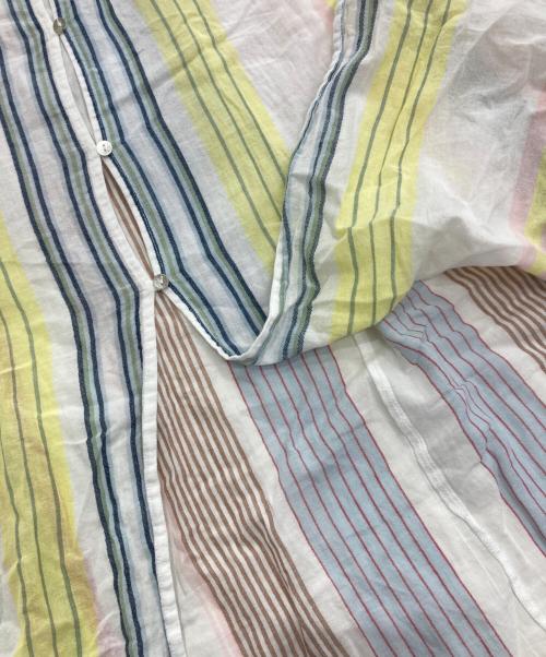 ne quittez pas（ヌキテパ）ne quittez pas (ヌキテパ) コットンマルチストライプワンピース マルチカラー サイズ:Freeの古着・服飾アイテム