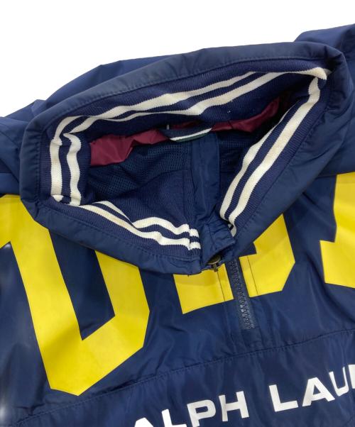 POLO RALPH LAUREN（ポロ・ラルフローレン）POLO RALPH LAUREN (ポロ・ラルフローレン) ハーフジップナイロンプルオーバー ネイビー サイズ:Lの古着・服飾アイテム