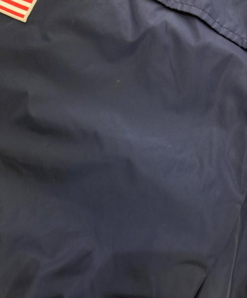 POLO RALPH LAUREN（ポロ・ラルフローレン）POLO RALPH LAUREN (ポロ・ラルフローレン) ハーフジップナイロンプルオーバー ネイビー サイズ:Lの古着・服飾アイテム