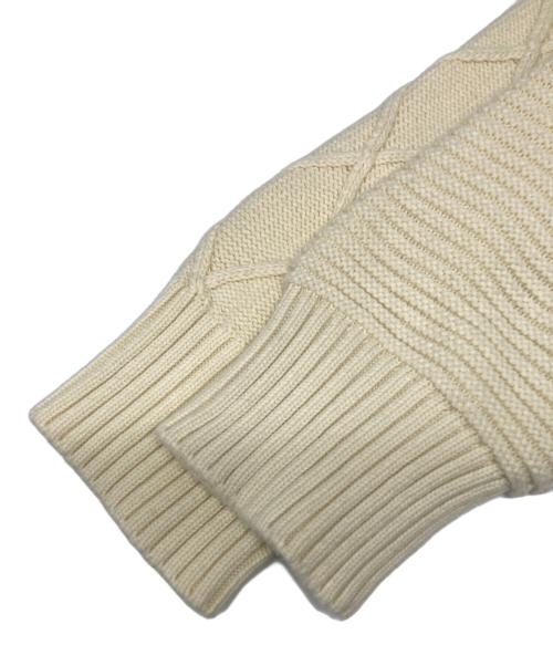 stussy（ステューシー）stussy (ステューシー) Patchwork  sweater ベージュ サイズ:Mの古着・服飾アイテム