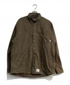 WTAPSダブルタップス）の古着「BD/LS/COTTON.TWILL」｜オリーブ