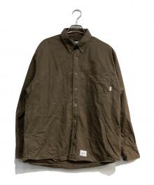 WTAPS（ダブルタップス）の古着「BD/LS/COTTON.TWILL」｜オリーブ