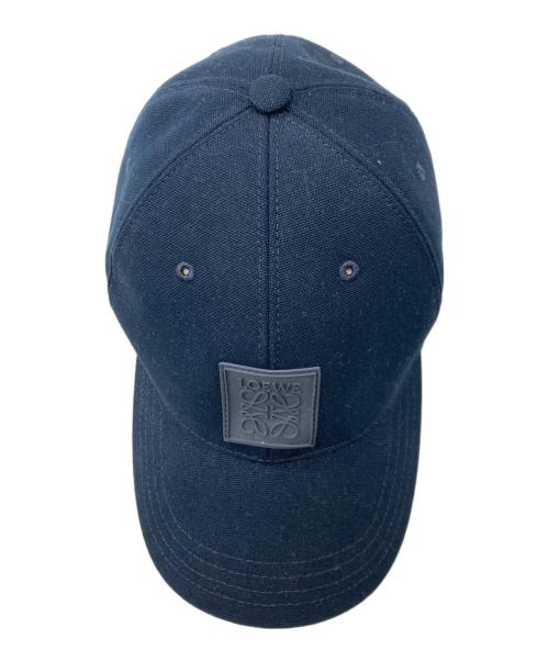 LOEWE（ロエベ）LOEWE (ロエベ) ベースボールパッチ キャップ ネイビーの古着・服飾アイテム