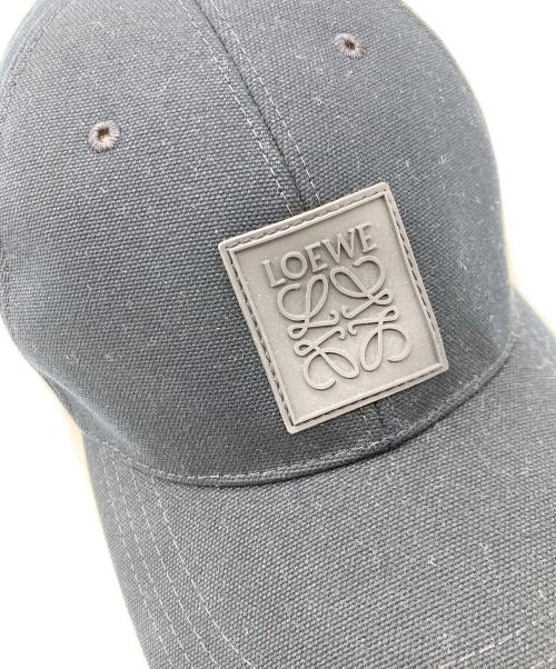 LOEWE（ロエベ）LOEWE (ロエベ) ベースボールパッチ キャップ ネイビーの古着・服飾アイテム