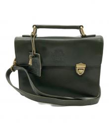 VALISE（バリス）の古着「ミニサッチェルバッグ」｜カーキ