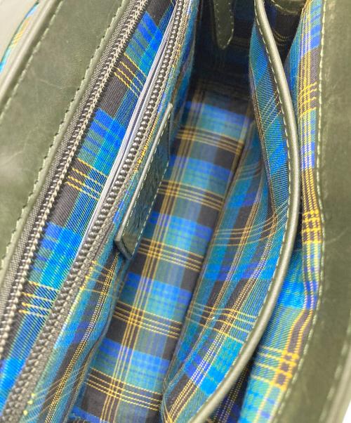 VALISE（バリス）VALISE (バリス) ミニサッチェルバッグ カーキの古着・服飾アイテム