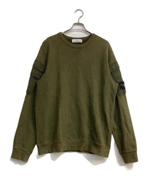 STONE ISLAND（ストーンアイランド）STONE ISLAND (ストーンアイランド) スウェットシャツ グリーン サイズ:Mの古着・服飾アイテム
