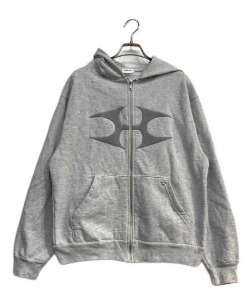 HELIX（ヘリックス）HELIX (ヘリックス) FOAM ZIP HOODIE グレー サイズ:Mの古着・服飾アイテム