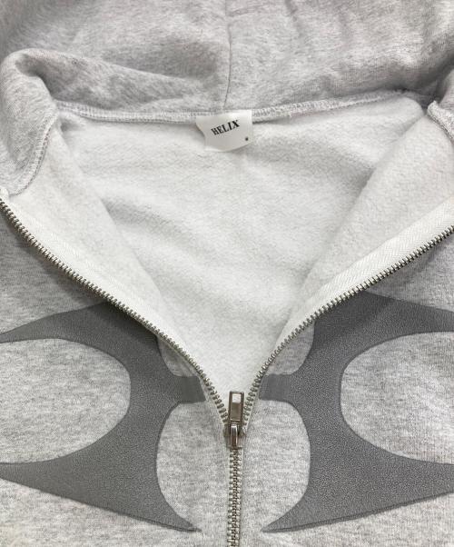 HELIX（ヘリックス）HELIX (ヘリックス) FOAM ZIP HOODIE グレー サイズ:Mの古着・服飾アイテム
