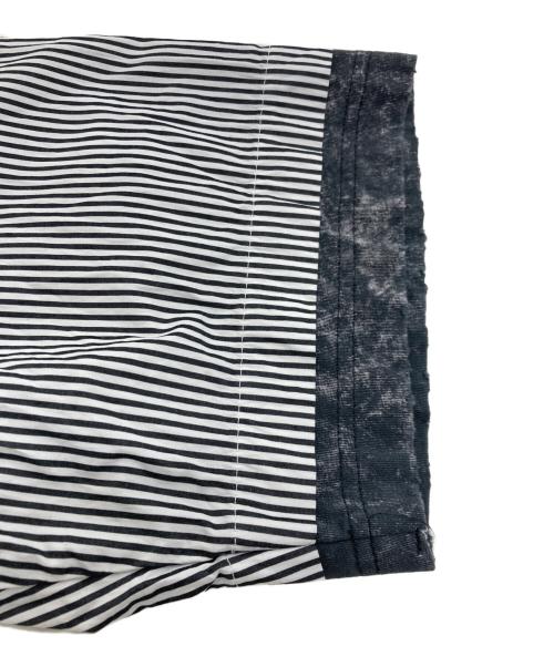 DIESEL（ディーゼル）DIESEL (ディーゼル) S-TRAXストライプシャツ ホワイト×ブラック サイズ:44の古着・服飾アイテム