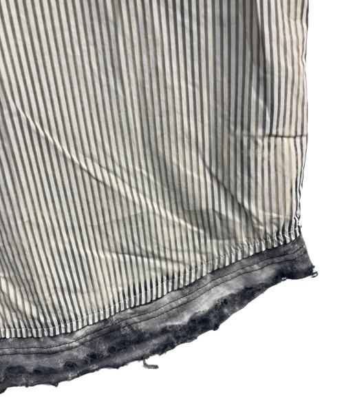 DIESEL（ディーゼル）DIESEL (ディーゼル) S-TRAXストライプシャツ ホワイト×ブラック サイズ:44の古着・服飾アイテム
