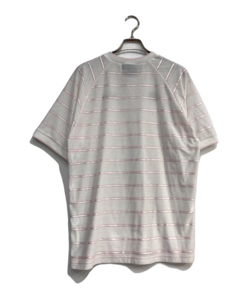 SUPREME（シュプリーム）SUPREME (シュプリーム) UMBRO (アンブロ) Stripe Soccer Jersey ホワイト×ピンク サイズ:Mの古着・服飾アイテム