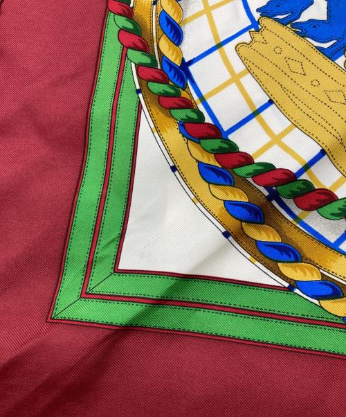 HERMES（エルメス）HERMES (エルメス) GRANDE TENUE 馬の礼装 レッド×ホワイトの古着・服飾アイテム