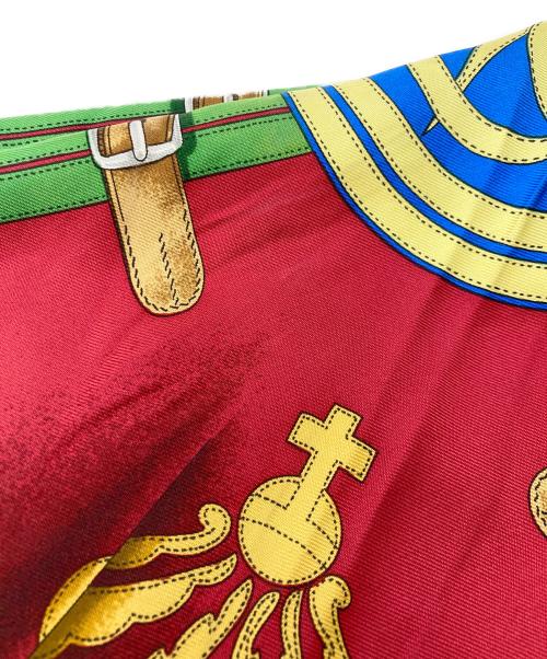 HERMES（エルメス）HERMES (エルメス) GRANDE TENUE 馬の礼装 レッド×ホワイトの古着・服飾アイテム