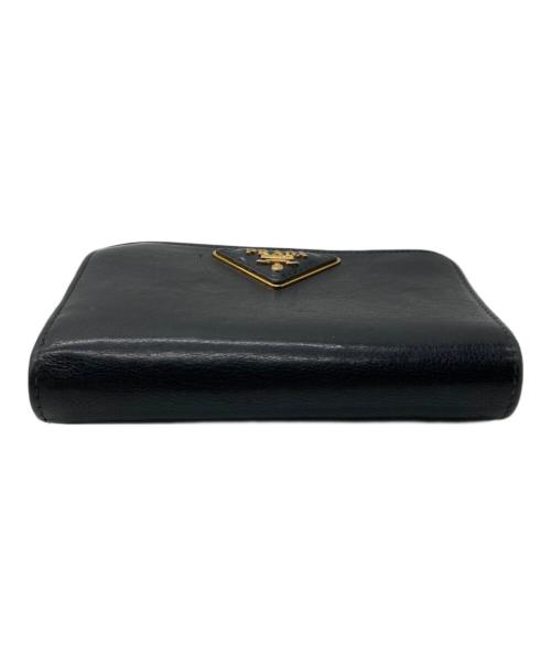 PRADA（プラダ）PRADA (プラダ) 2つ折り財布 ブラックの古着・服飾アイテム