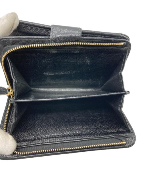 PRADA（プラダ）PRADA (プラダ) 2つ折り財布 ブラックの古着・服飾アイテム