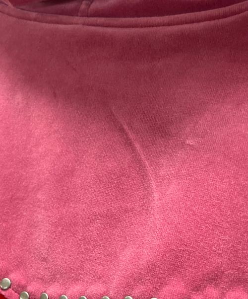 SUPREME（シュプリーム）Supreme (シュプリーム) Studded Velvet Hooded Work Jacket レッド サイズ:Ⅿの古着・服飾アイテム