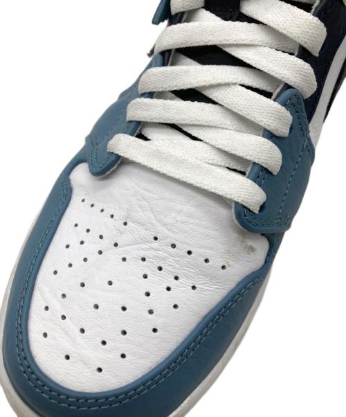 NIKE（ナイキ）NIKE (ナイキ) FACETASM (ファセッタズム) AIR JORDAN 1 MID SE FRLS APLA ホワイト×ブルー サイズ:26.5cmの古着・服飾アイテム