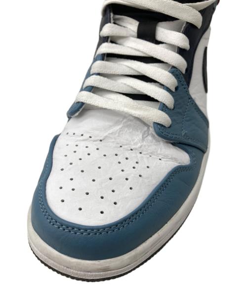NIKE（ナイキ）NIKE (ナイキ) FACETASM (ファセッタズム) AIR JORDAN 1 MID SE FRLS APLA ホワイト×ブルー サイズ:26.5cmの古着・服飾アイテム