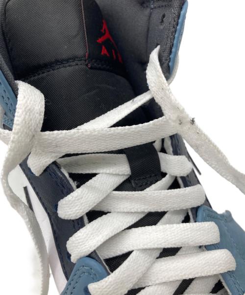 NIKE（ナイキ）NIKE (ナイキ) FACETASM (ファセッタズム) AIR JORDAN 1 MID SE FRLS APLA ホワイト×ブルー サイズ:26.5cmの古着・服飾アイテム