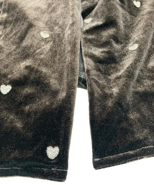 et.UNiVER（エトユニベール）et.UNiVER (エトユニベール) Sweetheart velour dress ブラウン サイズ:Mの古着・服飾アイテム