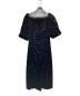 et.UNiVER（エトユニベール）の古着「Sweetheart velour dress」｜ブラウン