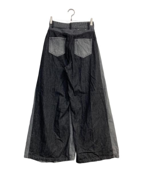 FRAY ID（フレイ アイディー）FRAY ID (フレイ アイディー) ボックスタックワイドデニムパンツ グレー サイズ:1の古着・服飾アイテム