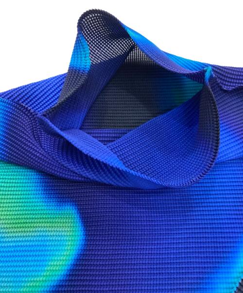 me ISSEY MIYAKE（ミーイッセイ ミヤケ）me ISSEY MIYAKE (ミーイッセイ ミヤケ) AURORA ブラウス ブルー サイズ:Freeの古着・服飾アイテム